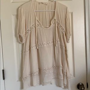 Jen’s Pirate Booty ivory cover up or top - small